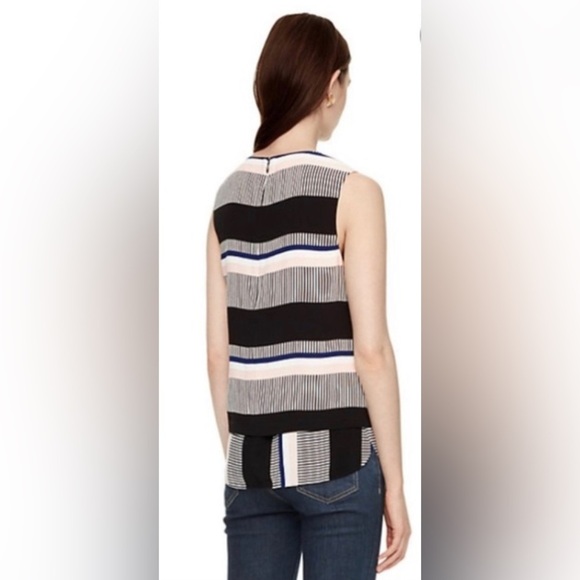 Kate Spade Bay Stripe Double Layer Tank Top - Picture 3 of 6